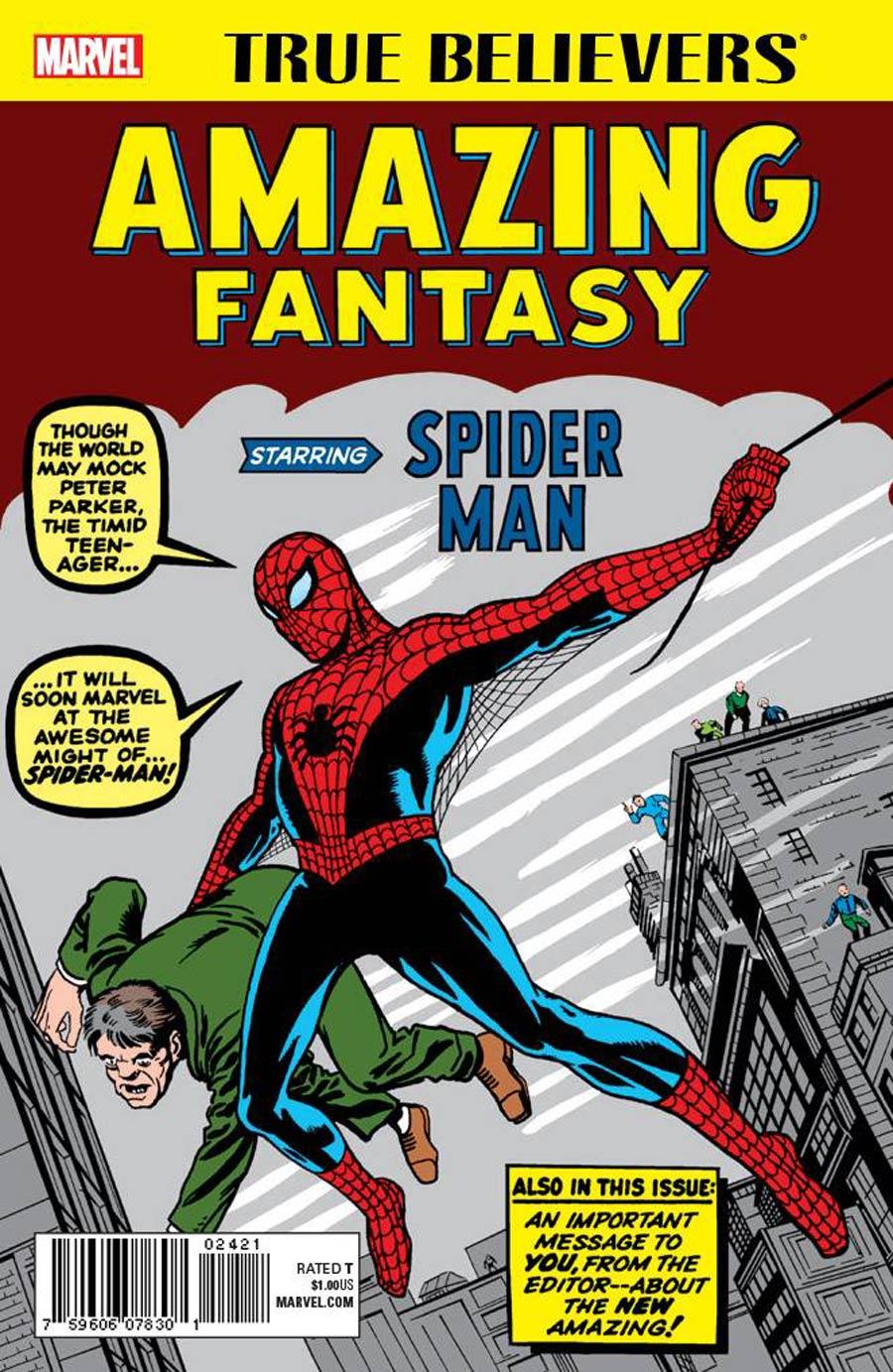 True Believers Amazing Fantasy Starring Spider-Man Vol. 1 #1